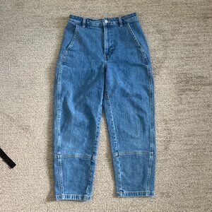 Everlane Utility Barrel Pant Size 27 New Blue Denim